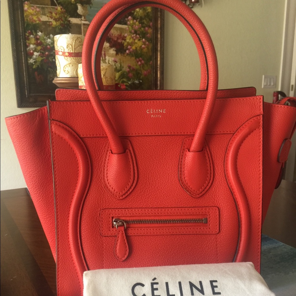 🎈SOLD🎈🎉HP/Céline Luggage Micro calfskin satchel - Picture 6 of 7